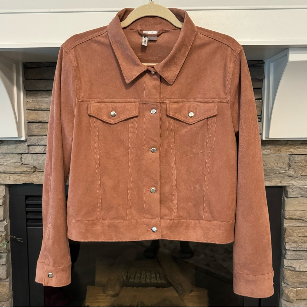 H&M Divided Suade Jacket, Size Medium.